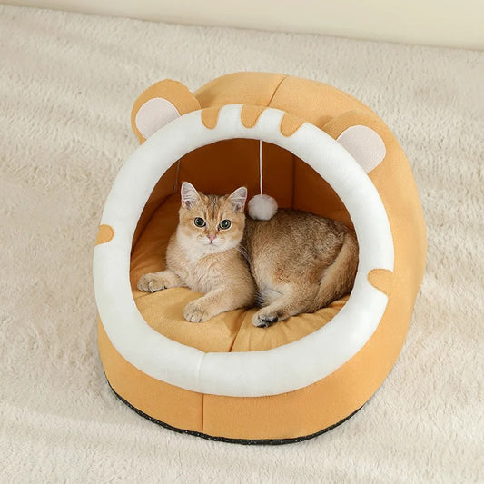 Super Cat Bed Warm Pet House Kitten Cave