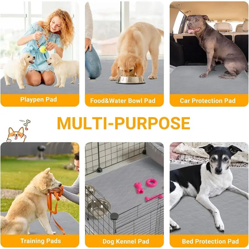 Dog Pee Pad Reusable Washable Dog Urine Mat Car Seat Floor Sofa Waterproof Absorbent Puppy Training Diaper Mat
