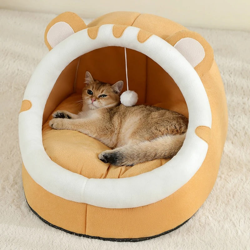 Super Cat Bed Warm Pet House Kitten Cave